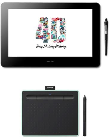Wacom Cintiq Pro 16 Pen Display + FREE Wacom Intuos Medium BT Pen Tablet, Pistachio: 40 Years Anniversary Bundle