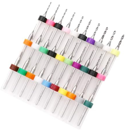 HIQIU 10 Teile/satz PCB Leiterplatte Carbide Bohrer Micro Gravur Bohrer Set Werkzeug (0,6mm bis 1,5mm)