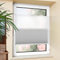 Bondfree Day Night Plissee ohne Bohren Verdunkelung Klemmfix Weiß-grau 40x120cm(BxH) Verdunklungsplissee Thermo Plissee Klemmrollos 100% Verdunkelnd