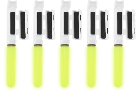 YINETTECH 5 Stück Angelruten Lichter Wasserdichtes Rutenspitzen Licht LED Glühlampe LED Nachtangelsirene Angelruten Spitzenlampe für Meeresangelrute Angelausrüstungszubehör