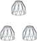3 Set Wire Cage Lamp Shades Iron Retro for Cage Sconces Home Pendant Lights