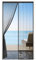 MYCARBON Mosquitera Puerta Magnética, Cortina Mosquitera Puerta Exterior 75x210 cm, Cinta Adhesiva de 3,8 cm de Ancho, Cierre Magnético Automático, Fácil de Instalar, Negro
