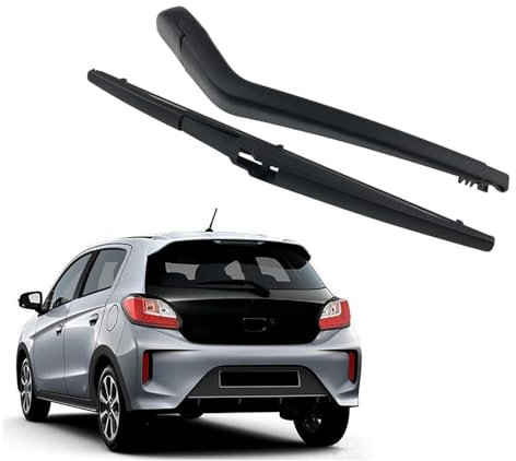 LOLOBFZL Auto Heckscheibenwischer,für Mitsubishi Space Star(2012-2019 2020 2021 2022 2023 2024) Heckwischerarm Scheibenwischer Hinten Wischerarm Heckwischerblatt Wischer Set Ersatz