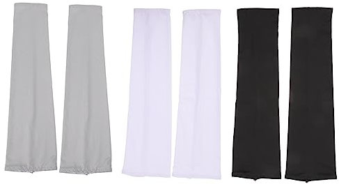 Anneome 3paare Atmungsfreie Sonnenschutzhüllen Mit Manschetten Leichte Kühl-ärmel Für Outdoor-Sportarten Schweißabsorbierende Armstulpen Zum Sonnenschutz