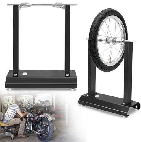 Froadp Motorrad Auswuchtmaschine Motorradreifen Auswuchtbock Auswuchtgerät für Motorradräder Wuchtmaschine mit Integrierte Wasserwaage und Verstellbaren Zentrierkonus Reifenwuchtmaschine, 40x19x50 cm