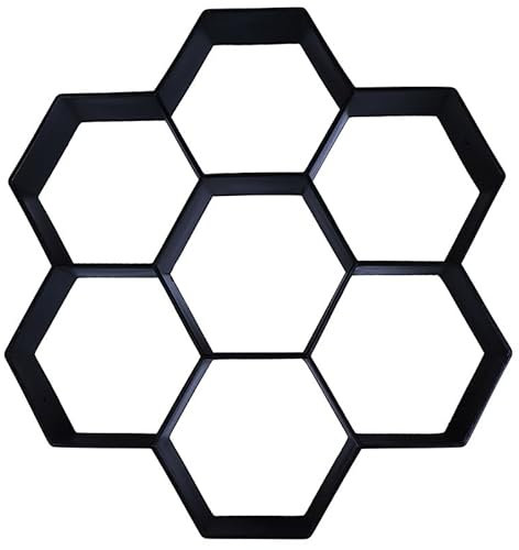 WANGZEYU Beton Schablonen Gartenweg-Pflasterform, DIY, manuelles Pflastern von Zement, Ziegel, Stein, Straßenbetonformen, Pfad-Maker, wiederverwendbar, DIY, manuelles Pflastern Betonformen