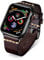 BINLUN Leather Strap Compatible with Apple Watch 38mm 40mm 41mm 42mm 44mm 45mm 46mm 49mm Handmade Retro Band Compatible with iWatch Series 10 9 8 7 6 5 4 3 2 1 SE SE2 Ultra Ultra2, 22mm, Dark Brown