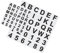 BELLIFFY 72-teilige Wiederverwendbare Buchstabenschablonen Multifunktionale Schablonen Zum Malen Für Heimwerkerbedarf Abwaschbar Kompatibel