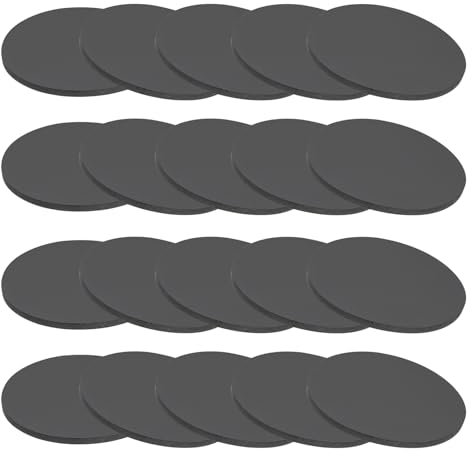 PATIKIL Rondelles en Caoutchouc Solide, 20 Pcs 60mm OD x 3mm Épais Joints Ronds en Caoutchouc pour Joints d'Étanchéité, Rondelles d'Espacement pour l'Artisanat de Joint DIY, Noir