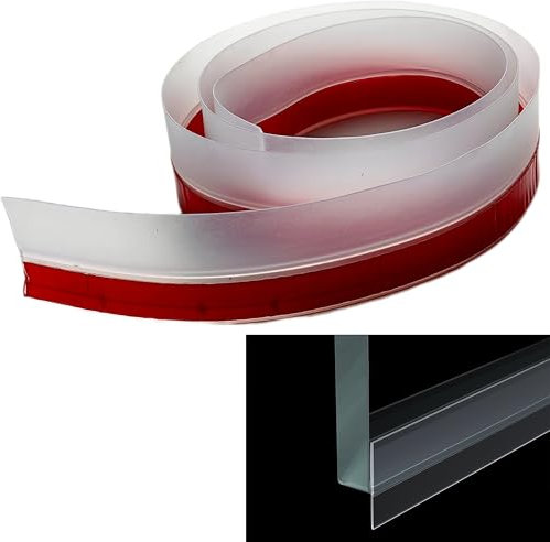 Syiyunran Joint Porte Douche - Joints de Cabine Parfait Pour les Portes en Verre Caoutchouc Extra épais Convient à Tous Types et Chambre étanche Facile Installer d'eau Protection Contre éclaboussures