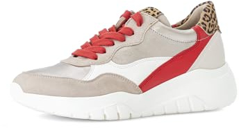 Gabor Damen Low-Top Sneaker, Frauen Halbschuhe,schnürschuhe,schnürer,straßenschuhe,Strassenschuhe,Sportschuhe,beige-Flame-Kombi,36 EU / 3.5 UK