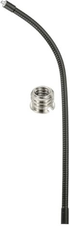 PATIKIL 16 Gooseneck, 1/4-20 Female to Male Thread Metal Universal Hose Flexible Arm Gooseneck Tube Extension Holder with Reducing Screws for Action Camera, Phone, Microphone, Black