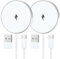 Wireless Charger iPhone 2M 2Pack,15W Mag-Safe Charger for iPhone 16/16 Pro Max/15/15 Pro/15 Plus/14/14 Plus/13/12/11/AirPods,Magnetic Wireless iPhone Charger Pad Fast Charging iPhone Wireless Charger