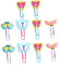 DOITOOL 1 Jeu Marque-page Enfant Agrafe De Signet Mettre En Signet Fille Budget Coupe-papier Fournitures De Bureau Fabricants De Pages Trombone Gel De Silice 20 Pièces