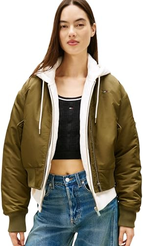 Tommy Jeans Damen Tjw Essential Bomber Jacket Dw0dw22046 Bomberjacke (1er Pack)