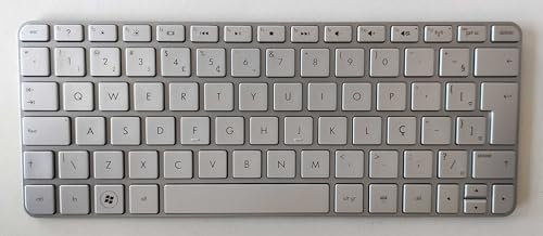 JYJYGDM Parti per Laptop Nuovo Brasile for HP Mini 1103 1104 200-4000 210-2000 3000 110-3300 3500 NoBacklight Silver Frame Notebook Tastiera del Computer Portatile