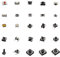 125pcs/Lot Micro Switch para interruptores táctiles Surtido 25 tipos X 5pcs Interruptor Pulsadores 2x4mm 3x6mm 4x4mm 6x6m