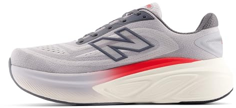 New Balance Men's Fresh Foam X More v6 Running Shoe, Grey Matter/True Red/Castlerock, 12.5 X-Wide