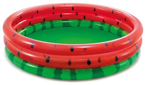 Piscina Hinchable Sandía - Piscina de Sandía, Piscina Hinchable para Niños, Piscina Hinchable para Niños, 3 Anillos, Piscina Hinchable para Bebés para Uso en Exteriores e Interiores