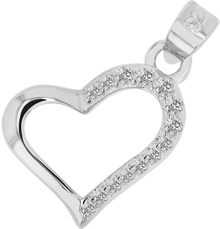 Akzent Anhänger für Damen in 925 Silber, 100% Wasserfest & Hautverträglich