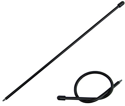 Biegbare (weiche) Antenne mit Außengewinde für Fernbedienung Fernsteuerung Teleskop RC Auto und Helikopter Durchmesser Ø 4,5mm Länge 250mm