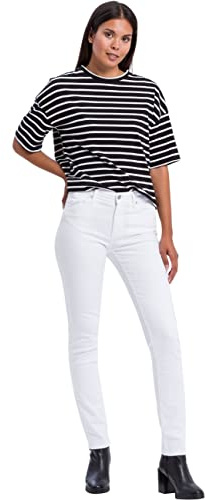Cross Jeans Damen Anya P 489-118 Slim Jeans (schmales Bein), Weiß (White 107), W36/L30 (Herstellergröße:36/30)