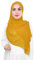 Lina & Lily Damen Muslim Premium Chiffon Hijab Kopftuch Schal aus Leicht Stoff (Senfgelb)