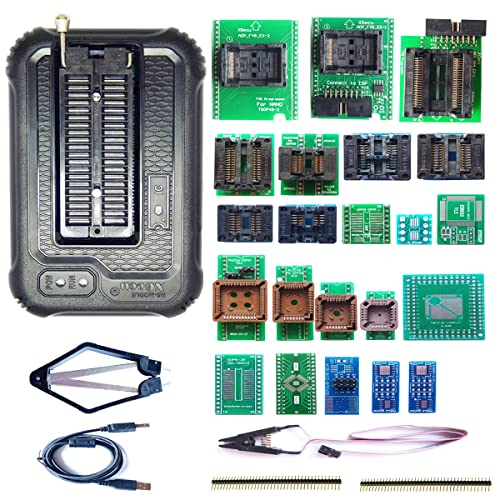 Xgecu TL866II Plus Upgraded Xgecu T48 Programmer 22 Adapters USB EPROM Flash BIOS chip Socket nand mcu AVR IC Programmer