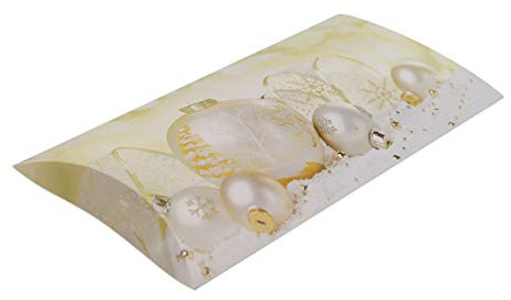 25er Pack Kissenverpackung Weihnachten Kugeln, Kissenbox, Geschenkverpackung