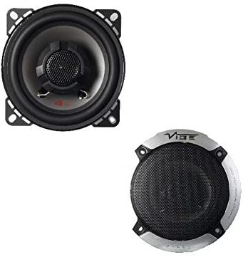 VIBE Coaxial Speakers Pulse4 4 in 2 Way 120 W 100 mm 10 cm Car Van Shelf Door 2 Pieces Pulse4