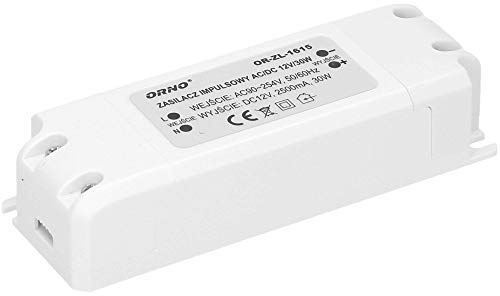 Orno Transformateur LED 12 V (90 V-254 V vers 12 V) pour ampoule LED G4 MR11 MR16 GU5.3 (6 W-50 W) IP20