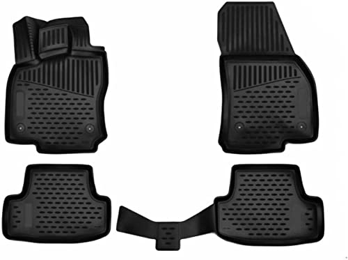 OMAC Gummimatten Fußmatten für VW T-ROC 2017-2025 TPE Automatten Schwarz 4X