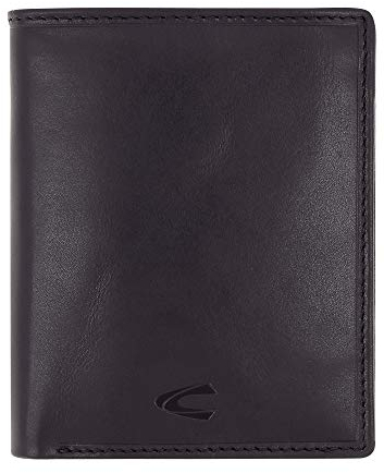camel active Como Herren Geldbörse Hochformat RFID Leder Mittelgroß Schwarz