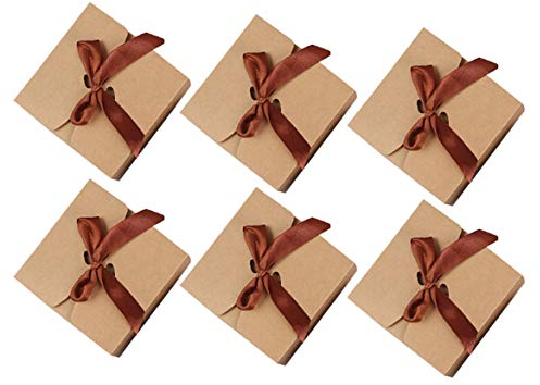 Allbusky 30 Stück Süßigkeiten-Boxen aus Kraftpapier, für Hochzeiten, Kekse, Geschenkboxen, Papierbäckerei-Boxen, Papp-Party-Geschenkpackungen für Hochzeit, Weihnachten, Geburtstag, Urlaub