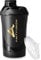 AMITYUNION Eiweiss Shaker Deluxe 800 ml BPA frei, auslaufsicher, mit Sieb & Skala für Cremige Protein Shakes, Gym Fitness Becher für Isolate & Sport Konzentrate, Protein Shaker, Schwarz Goldenes Logo