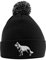 Purple Print House Deutscher Schäferhund Bommelmütze,Deutscher Schäferhund Beanie Mütze mit Bommel,Weihnachten Alsatian Hundeliebhaber Geschenkidee für Männer Frauen Kinder, Schwarz , Einheitsgröße
