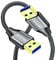 Yeung Qee USB 3.0 A to A Male Cable 5M, SuperSpeed Braided USB A Male to Male Data Cable Double End USB Cord Connector for Hard Drive Enclosures, DVD Player, Laptop Cooler (5M/15FT)