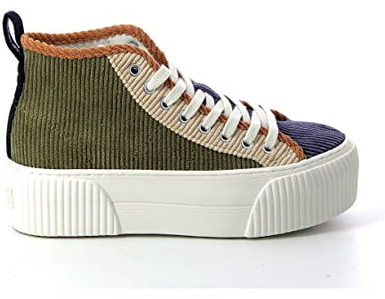 NO NAME Basket Montante Plateforme Iron Mid Daddy Vert
