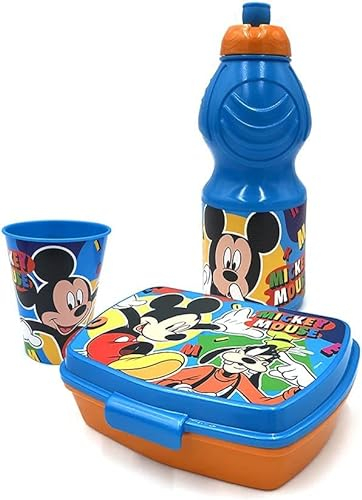 ICE TOYS Ensemble de collations pour déjeuner en plastique bouteille de 400 ml 1 tasse 1 récipient