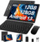 AOCWEI Tablet 10 Zoll Android 13 Tablet Pc X900, 5GWLAN, Octa-Core | 2.0Ghz | 8000mAh | 5+8MP | 12 GB RAM 128GB ROM (512GB TF), Tablet mit Tastatur+Maus-Typ-C-Schwarz