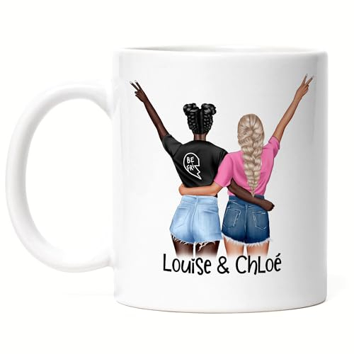 Kiddle-Design Tasse de meilleure amie - Cadeau personnalisé pour copines BFF sœur mère à personnaliser - Personne préférée - Best Friend