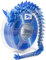 iSANMATE Dual Zweifarbig PLA Filament 1.75mm, Silk filament 1.75 PLA, 3D Drucker Filament 1kg Spule +/- 0.03 mm, Blau und Silber Seide Dual PLA Filament