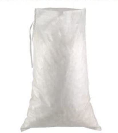 Sacos de arena de polipropileno como protección contra inundaciones, sacos de arena vacíos con cinta para rellenar, utilizados por THW Fuegos Bundle (20, 40 x 60)