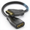 Sonero® Adaptador de Ahorro de Puertos HDMI 4K, Alta Velocidad Premium, Conector HDMI A, contactos chapados en Oro, Doble blindaje, Funda de PVC, 0,15 m