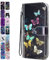 Lederhülle für Samsung Galaxy A34 5G Hülle Muster Bunter Schmetterling Handyhülle Flip Case Cover Schutzhülle mit Kartenfach Handytasche für Mädchen Damen