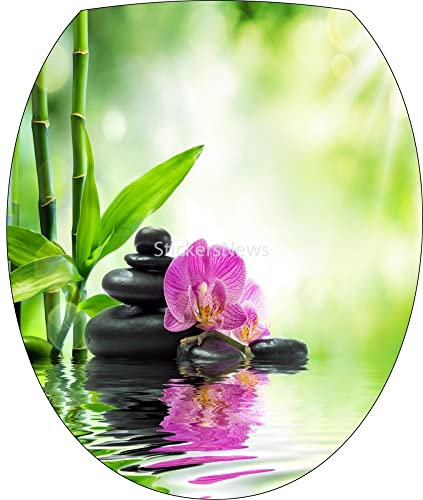 Jm-Déco Stickers WC, Stickers abattant de WC Zen