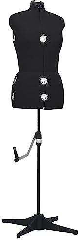 SKM Schneiderpuppe Verstellbar Weiblich Schwarz M Größe 40-46, Weight: 4.95 kg, 288488
