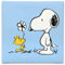 Open Road Brands Galerieverpackte Leinwand Wanddekoration - Snoopy & Woodstock Flower Bloom - Süßes Snoopy-Bild für Zuhause