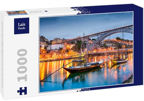 Lais Puzzle Porto, Portugal Skyline am Fluss Douro 1000 Teile