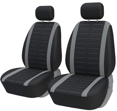 TENREV Sitzbezüge Auto Vordersitze für B-MW X1 E84 2010-2015 rutschfest und Verschleißfester Stoff Sitzschoner,Waschbarer Innenraum Zubehör,D-Grey